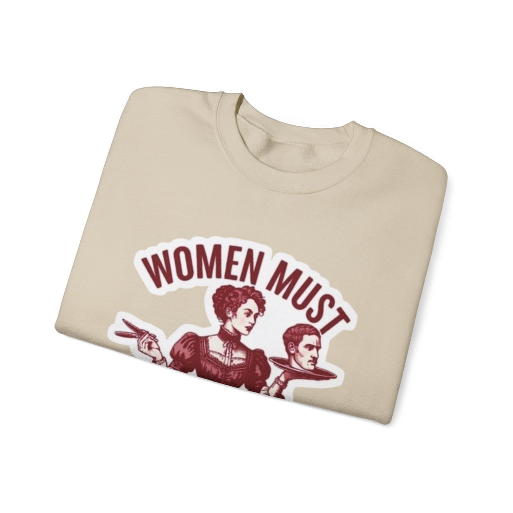Crewneck Sweatshirt — Vintage Feminist Graphic