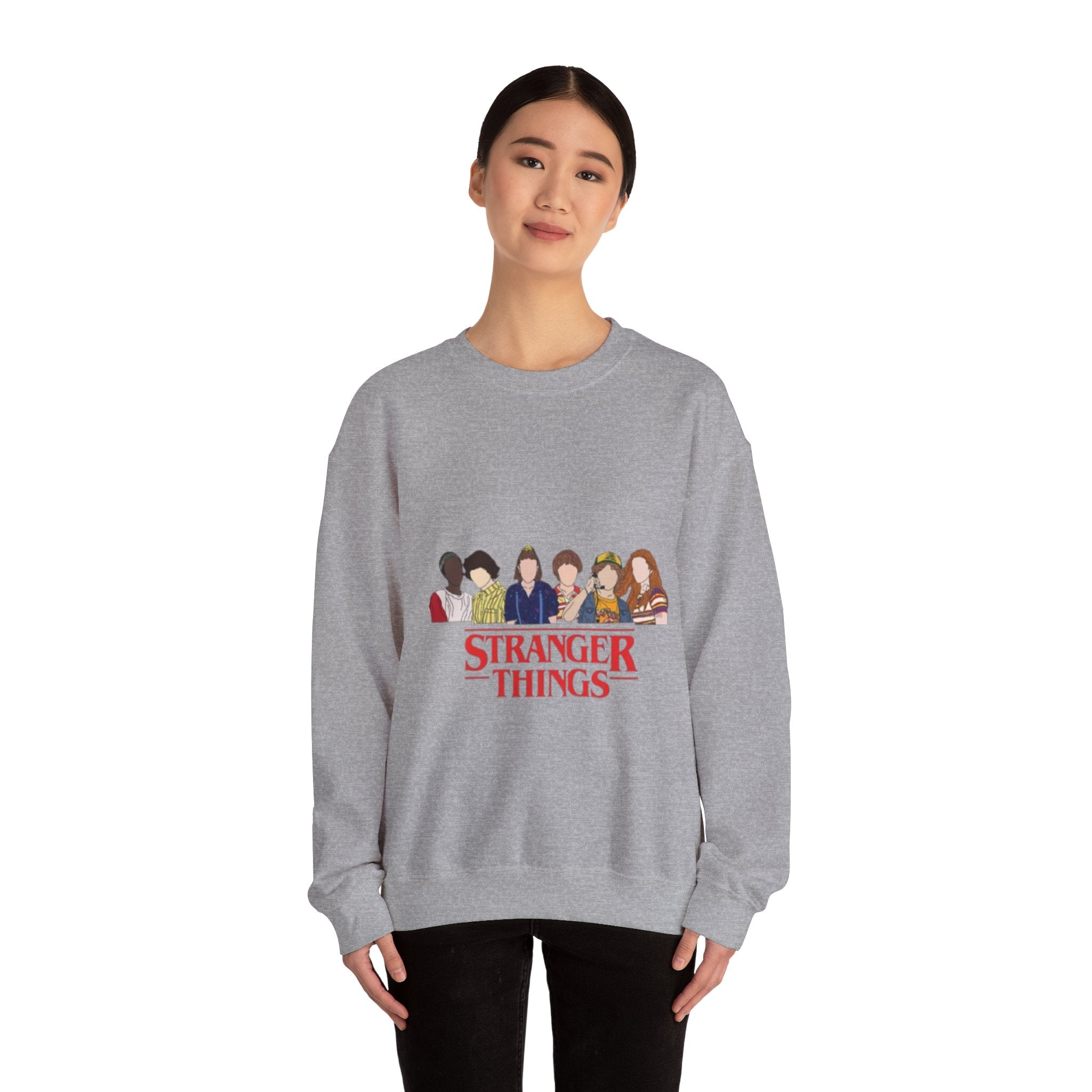 Stranger Things Crewneck Sweatshirt — Retro 80s TV Show Graphic