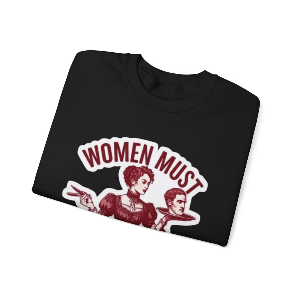Crewneck Sweatshirt — Vintage Feminist Graphic
