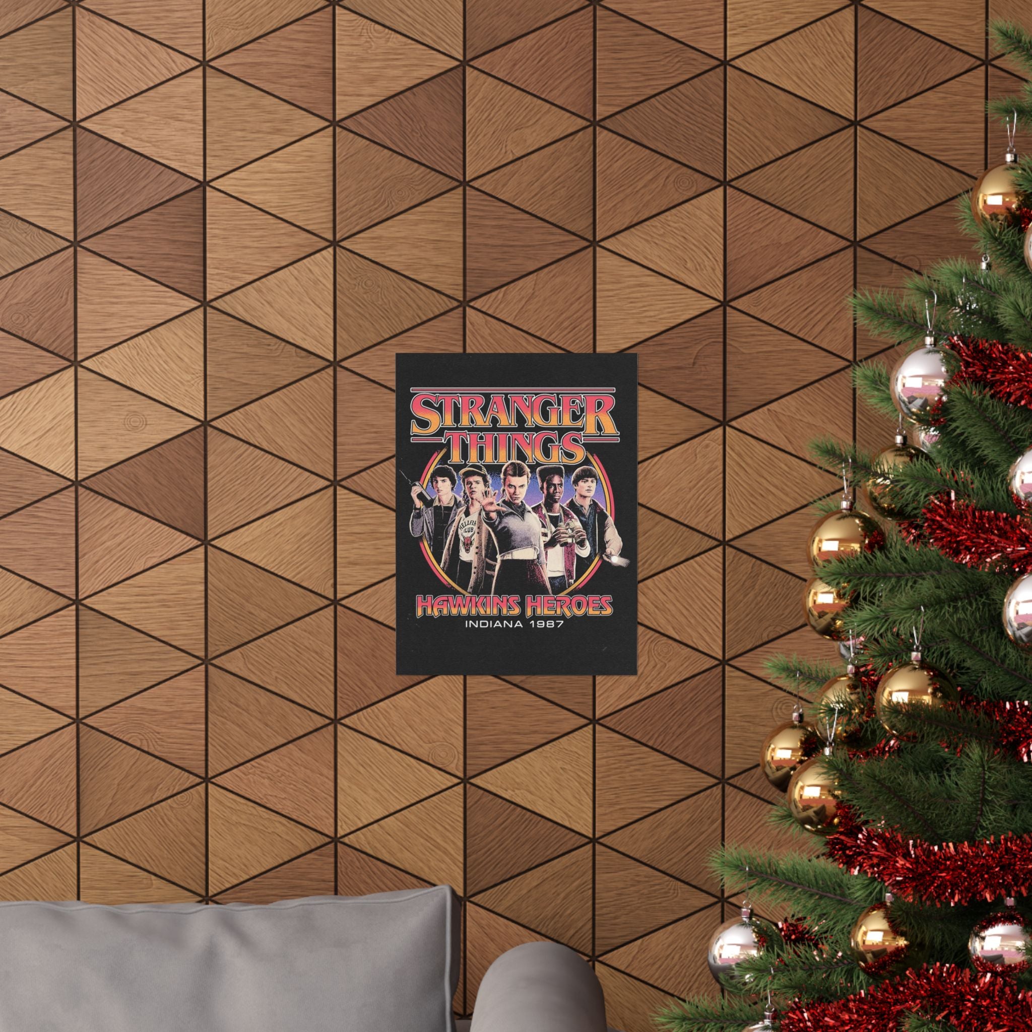 Stranger Things 'Hawkins Heroes' Matte Poster – Wall Art