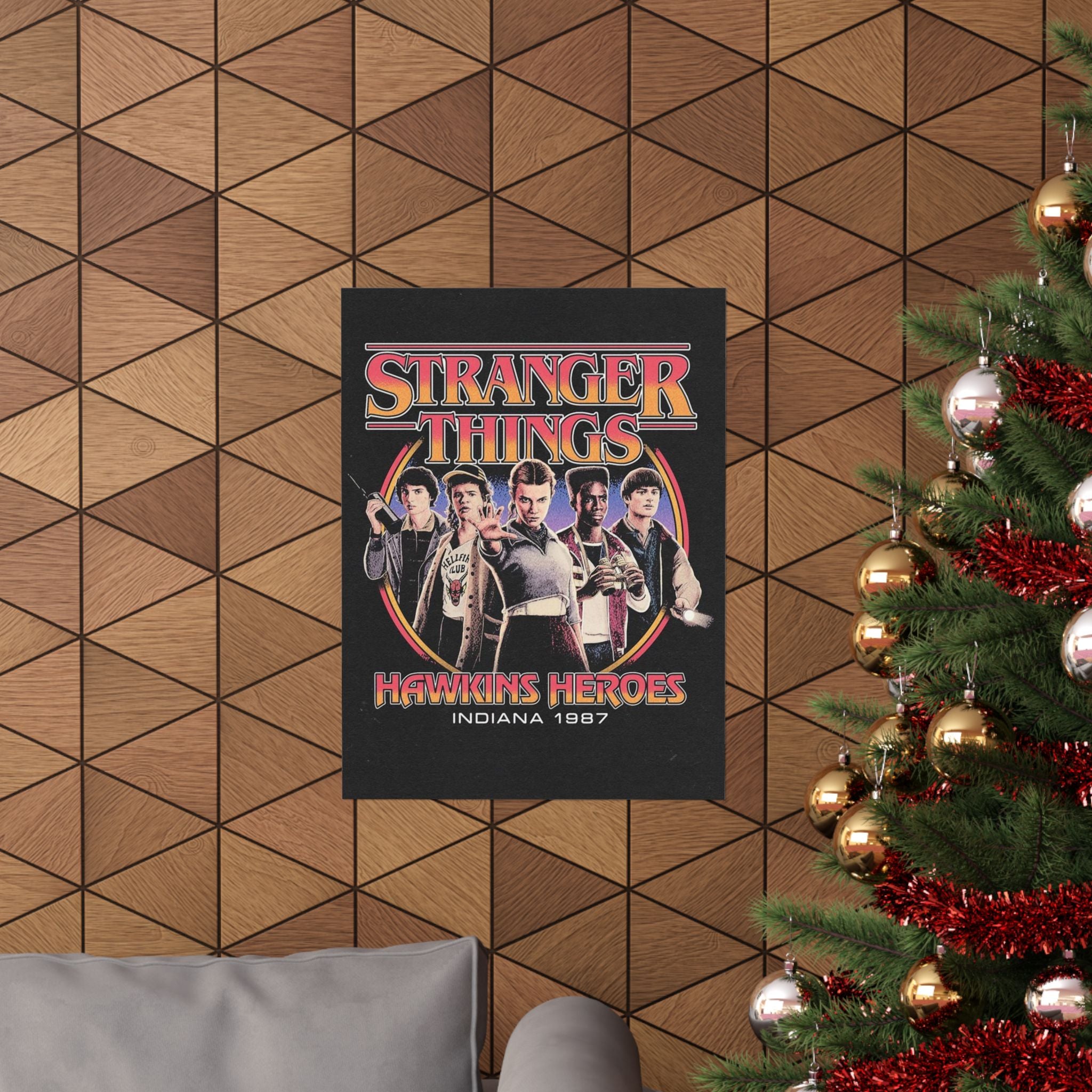 Stranger Things 'Hawkins Heroes' Matte Poster – Wall Art