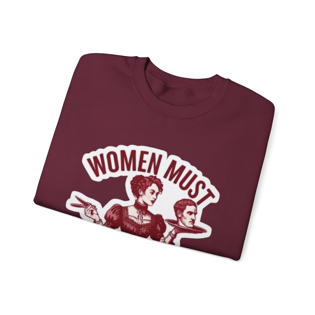 Crewneck Sweatshirt — Vintage Feminist Graphic