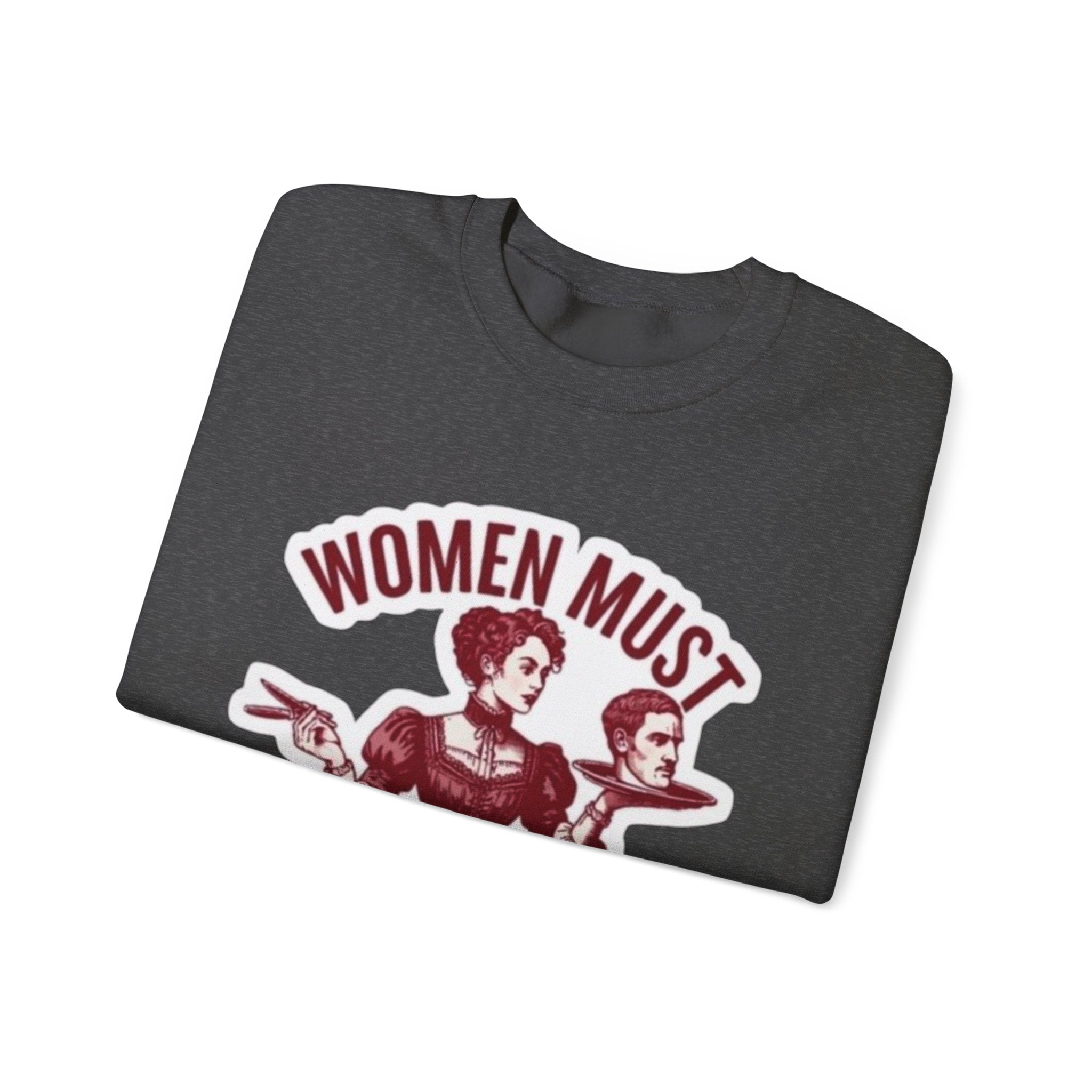 Crewneck Sweatshirt — Vintage Feminist Graphic