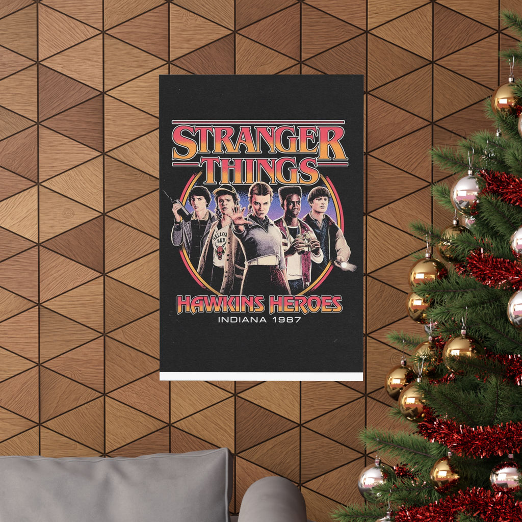 Stranger Things 'Hawkins Heroes' Matte Poster – Wall Art
