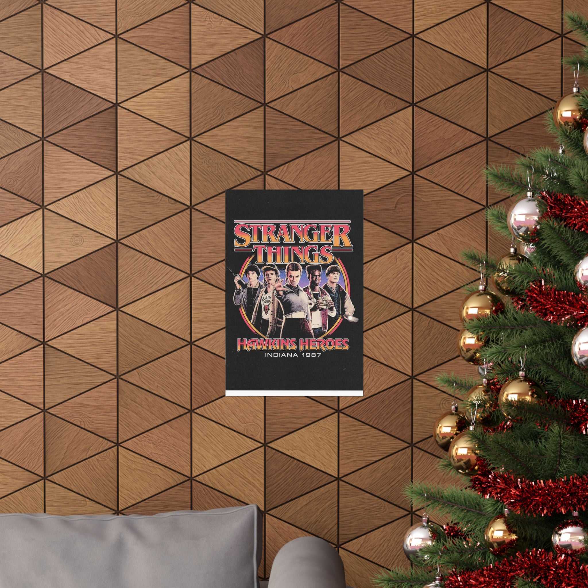 Stranger Things 'Hawkins Heroes' Matte Poster – Wall Art