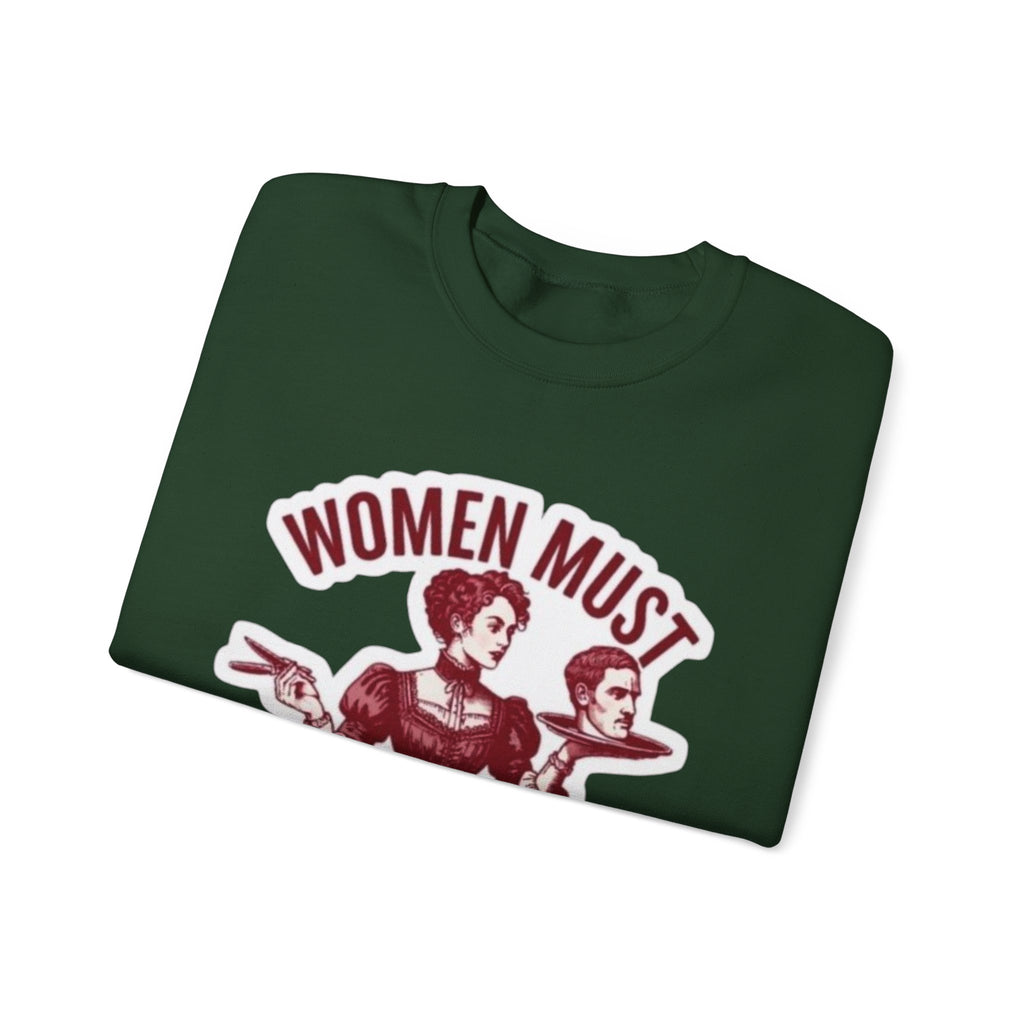 Crewneck Sweatshirt — Vintage Feminist Graphic