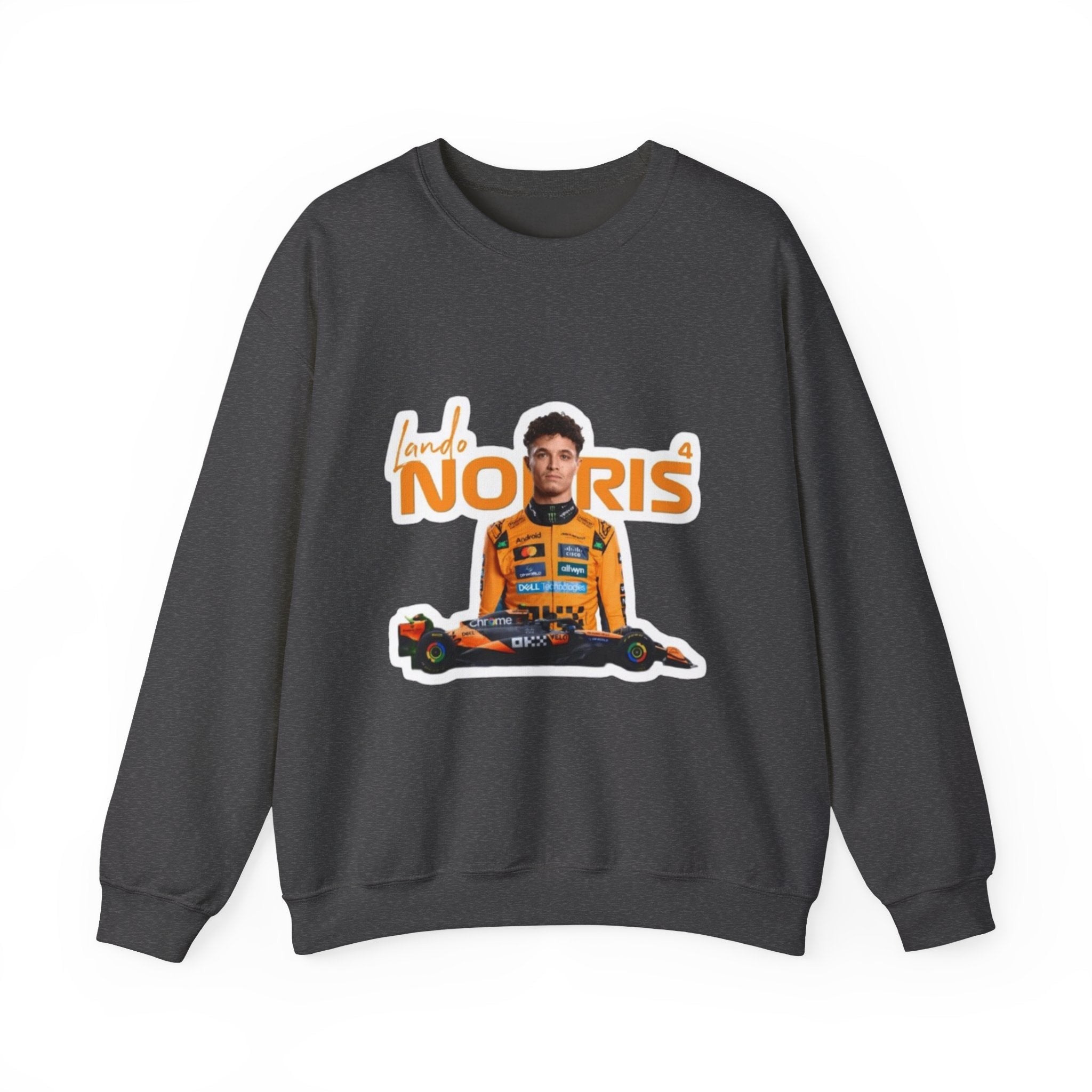 Crewneck Sweatshirt — Lando Norris Racing Portrait Graphic