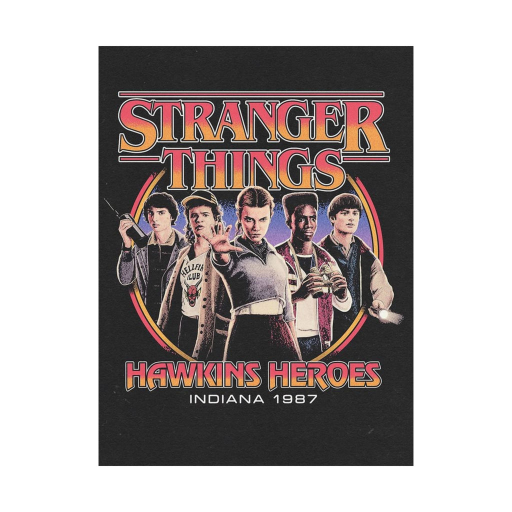 Stranger Things 'Hawkins Heroes' Matte Poster – Wall Art