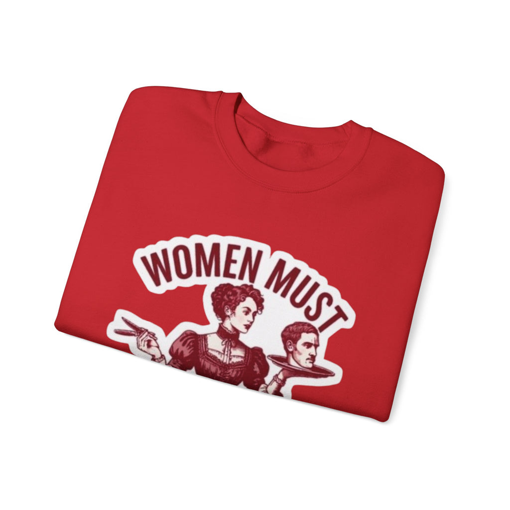 Crewneck Sweatshirt — Vintage Feminist Graphic