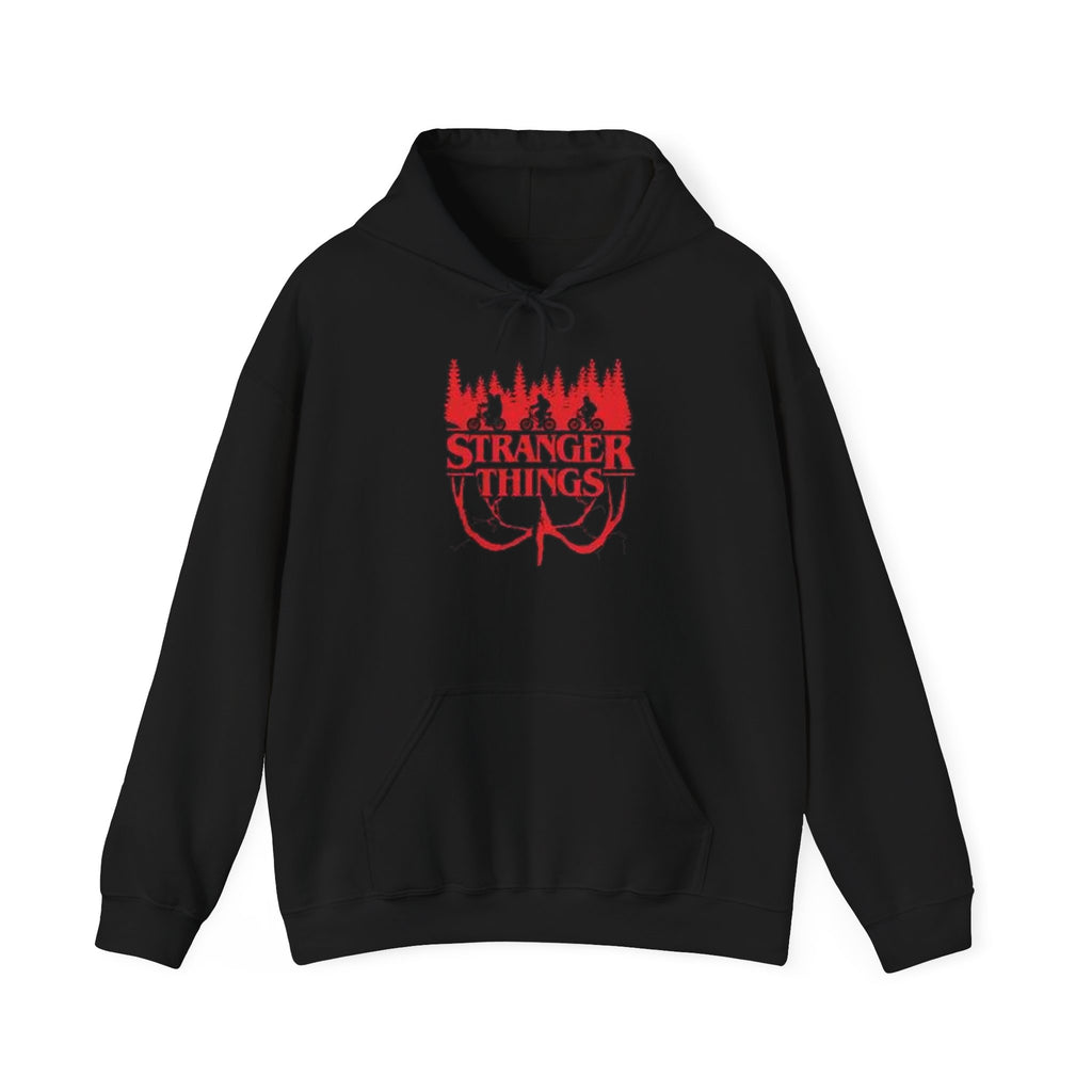 Stranger Things Logo Hoodie - Retro Red Sci‑Fi Pullover