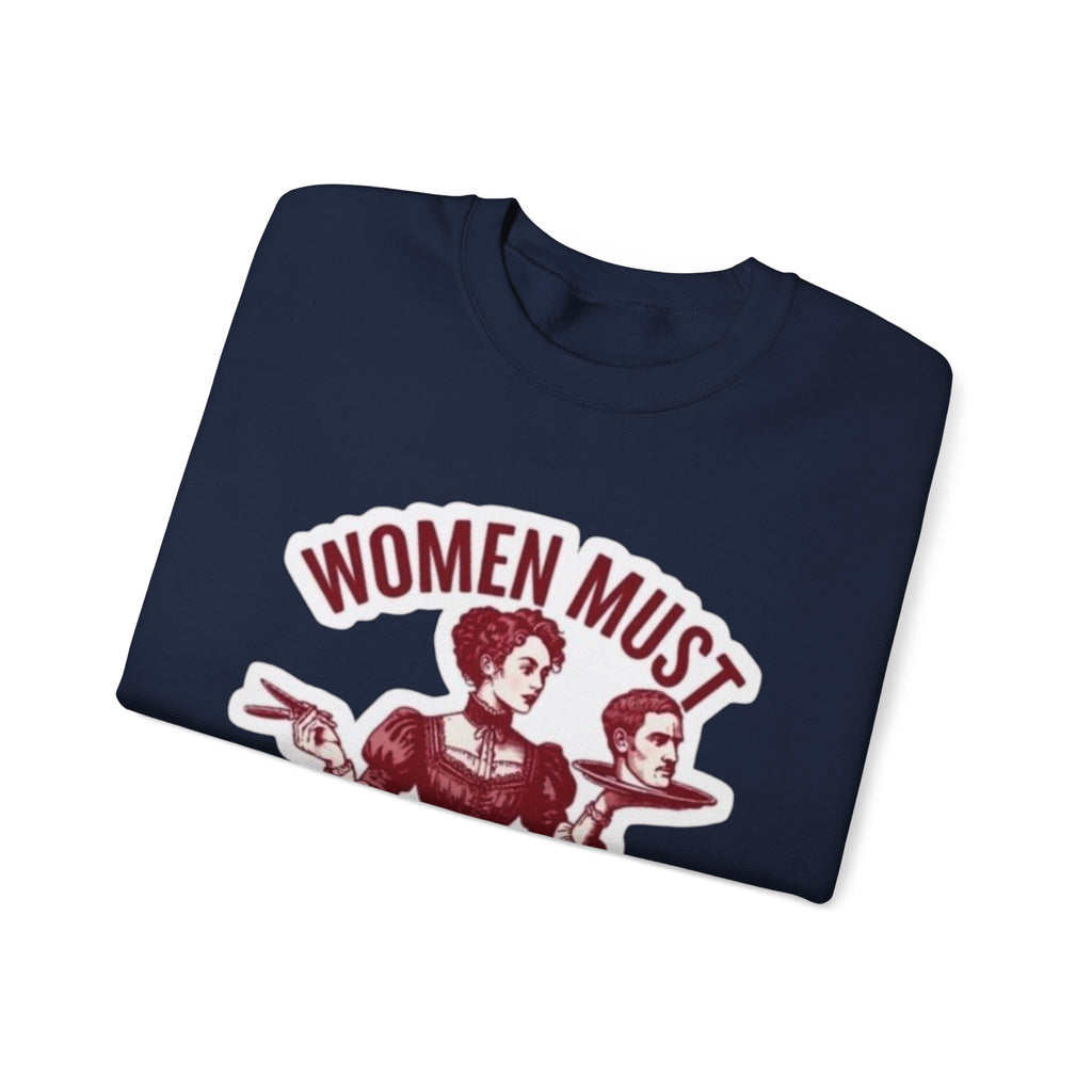 Crewneck Sweatshirt — Vintage Feminist Graphic