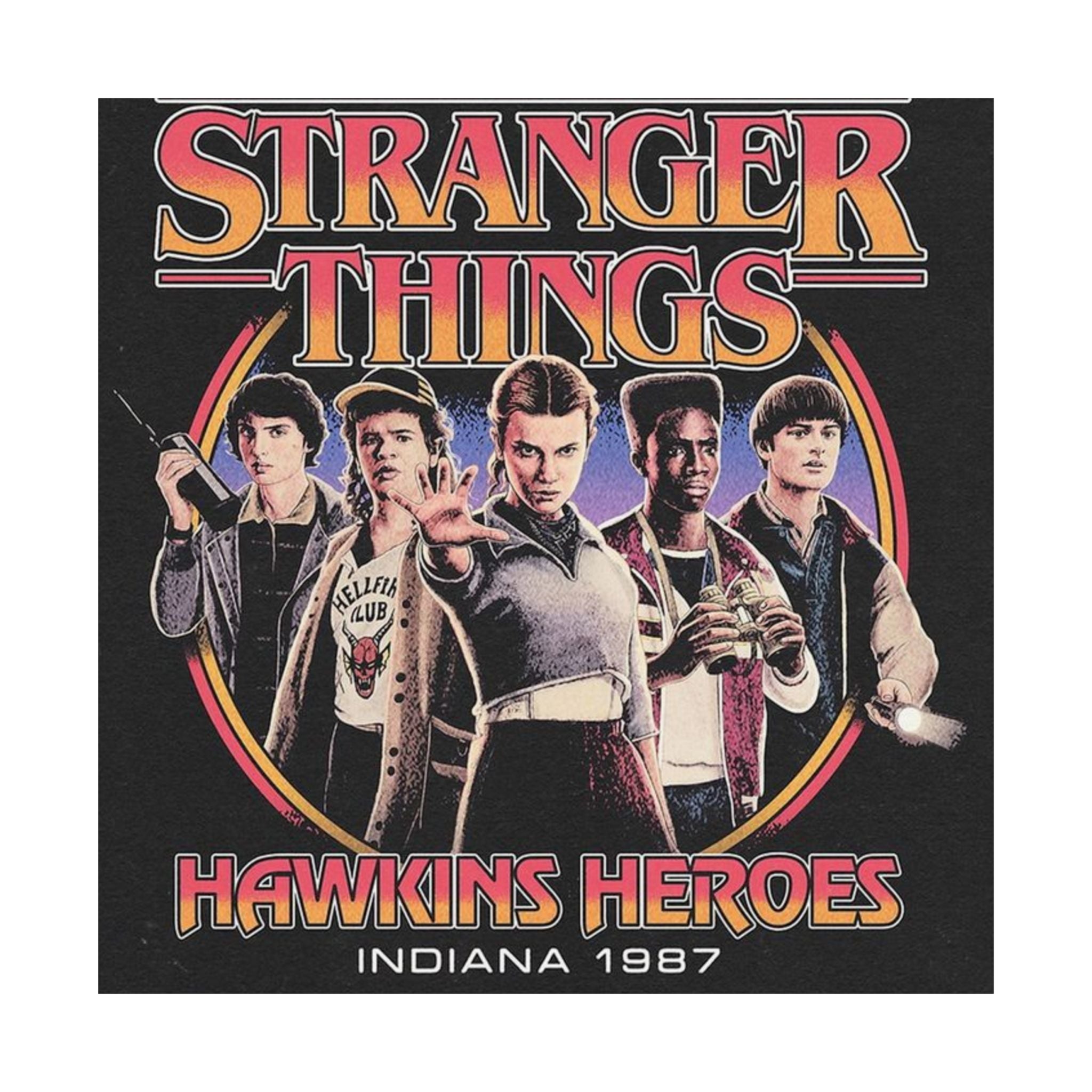 Stranger Things 'Hawkins Heroes' Matte Poster – Wall Art
