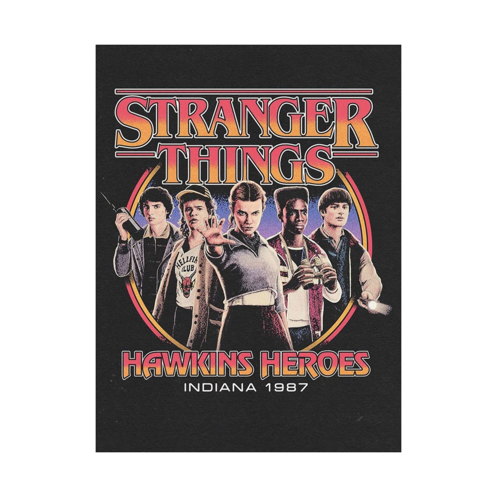 Stranger Things 'Hawkins Heroes' Matte Poster – Wall Art