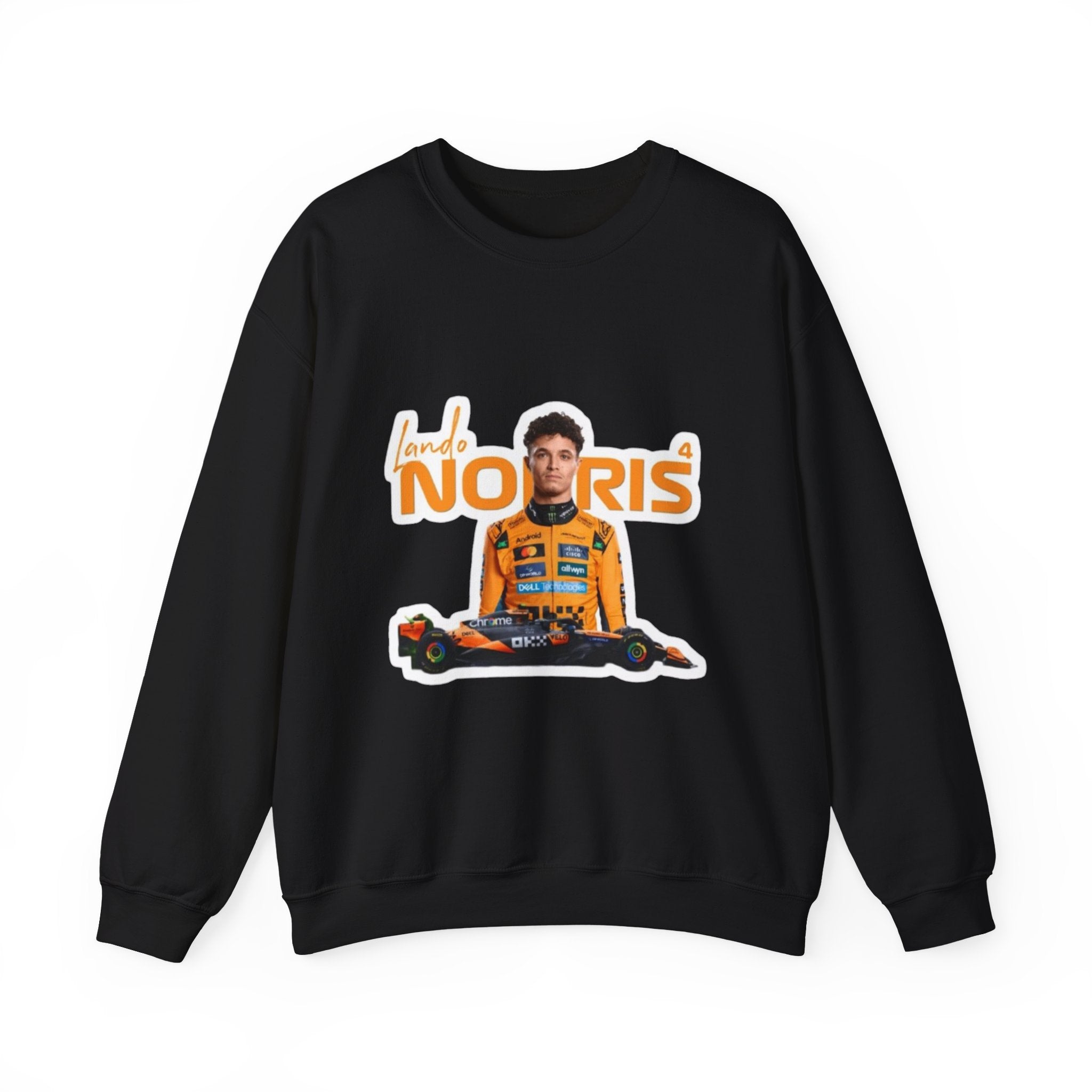 Crewneck Sweatshirt — Lando Norris Racing Portrait Graphic
