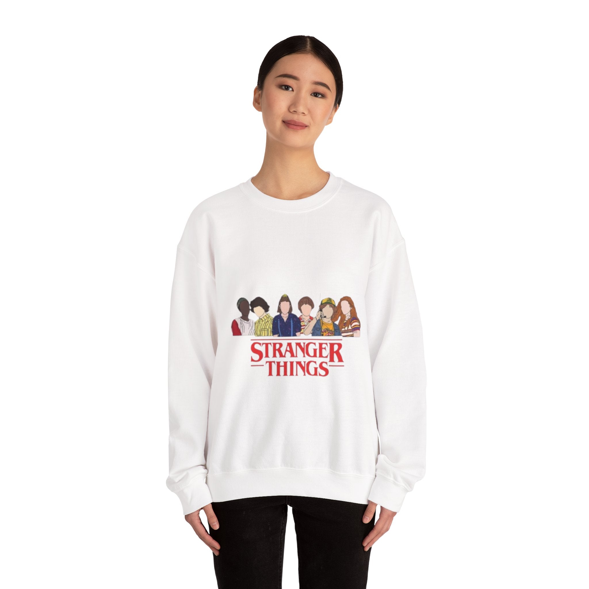 Stranger Things Crewneck Sweatshirt — Retro 80s TV Show Graphic