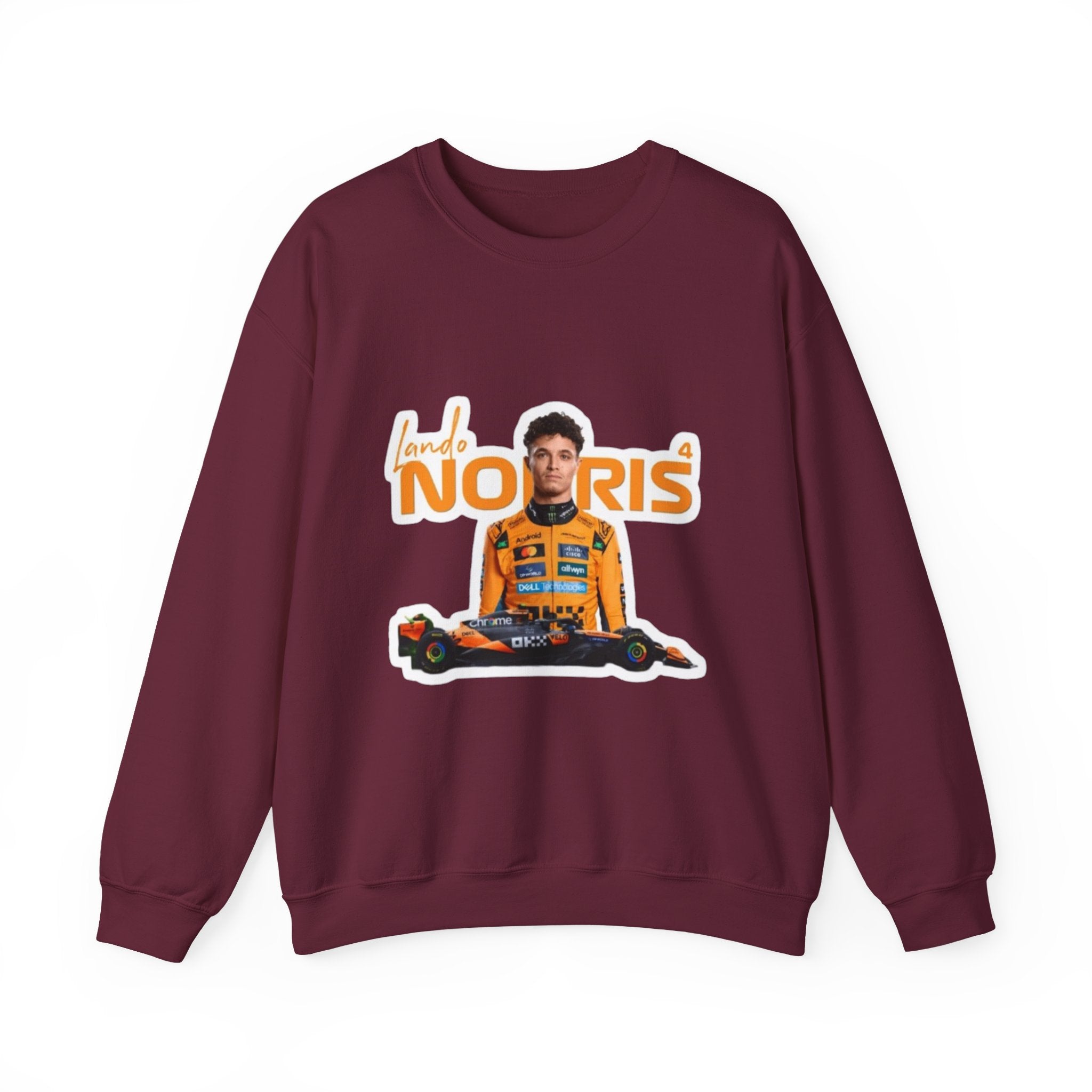 Crewneck Sweatshirt — Lando Norris Racing Portrait Graphic