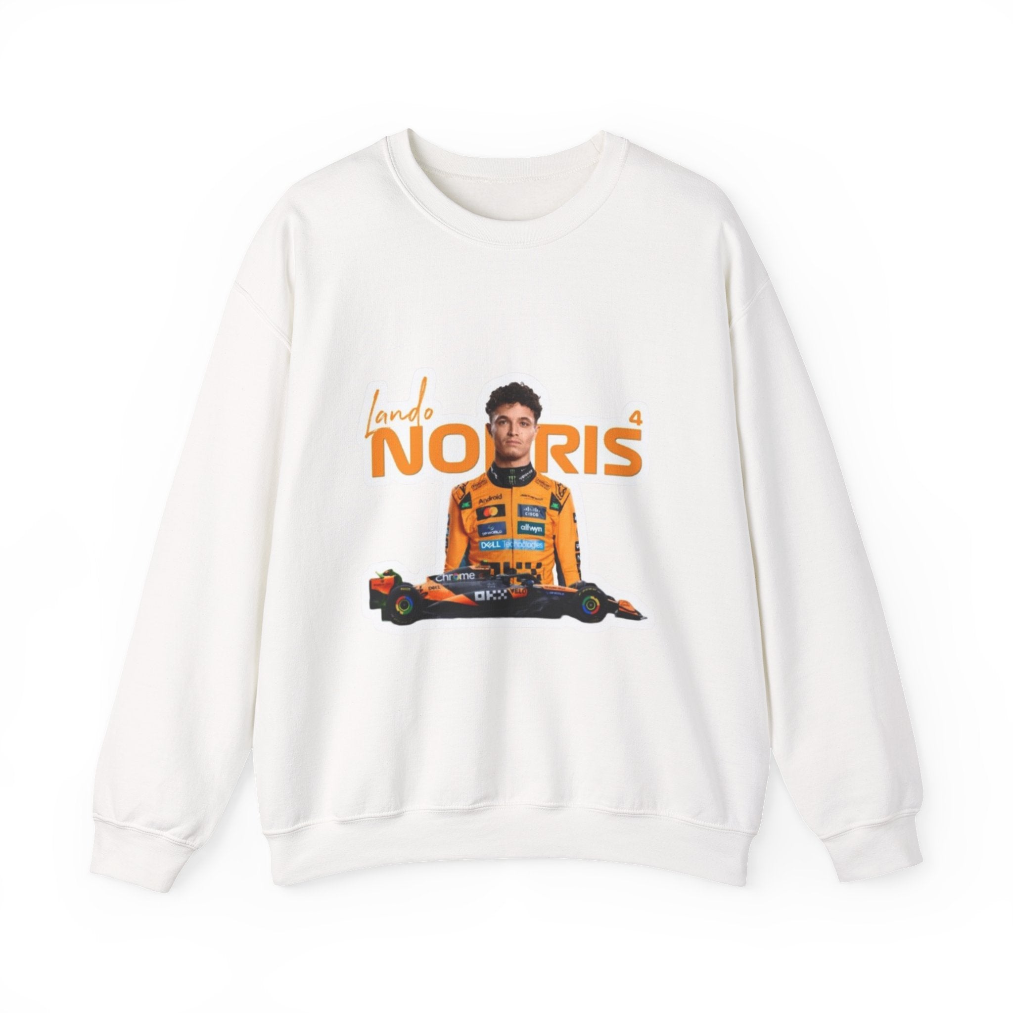 Crewneck Sweatshirt — Lando Norris Racing Portrait Graphic