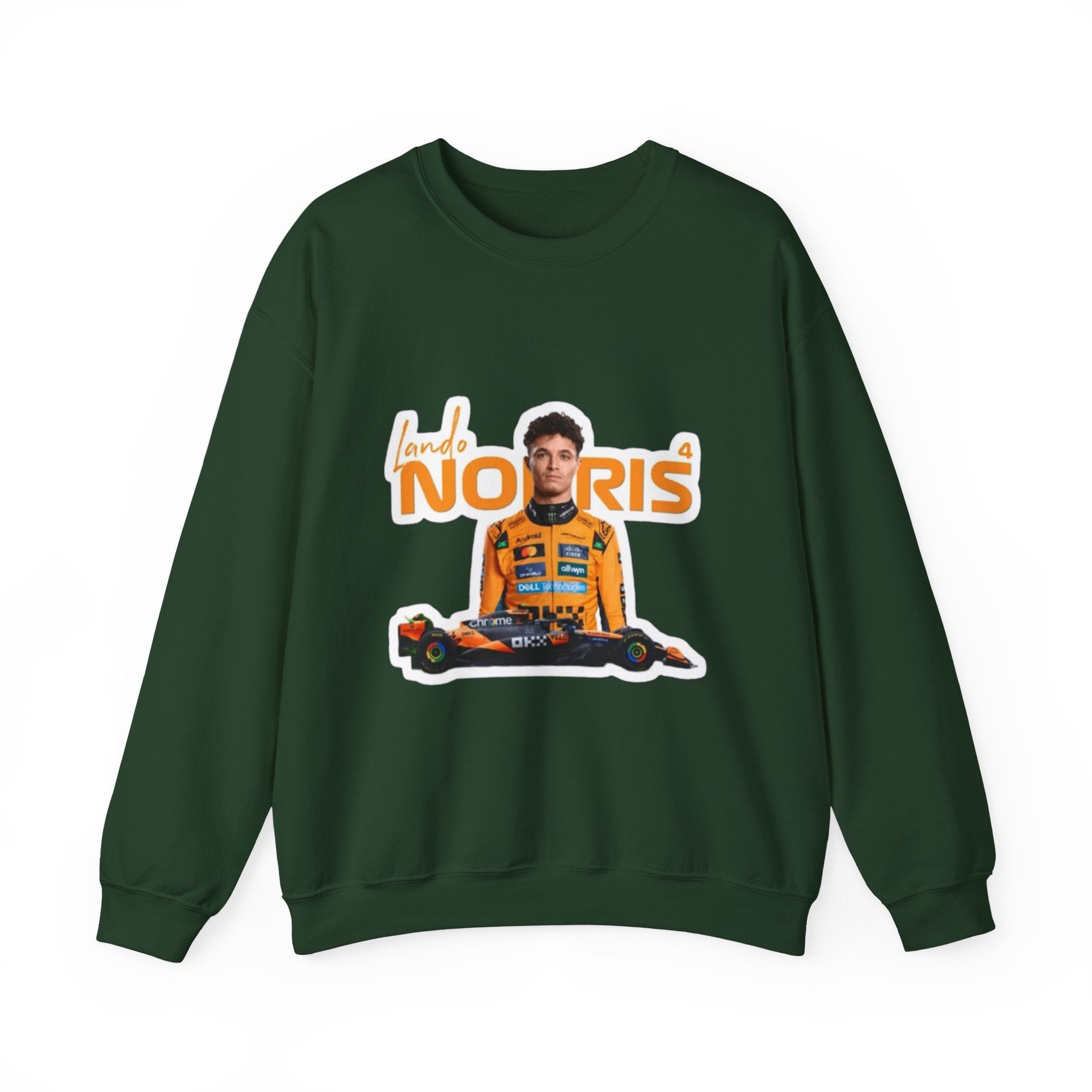 Crewneck Sweatshirt — Lando Norris Racing Portrait Graphic