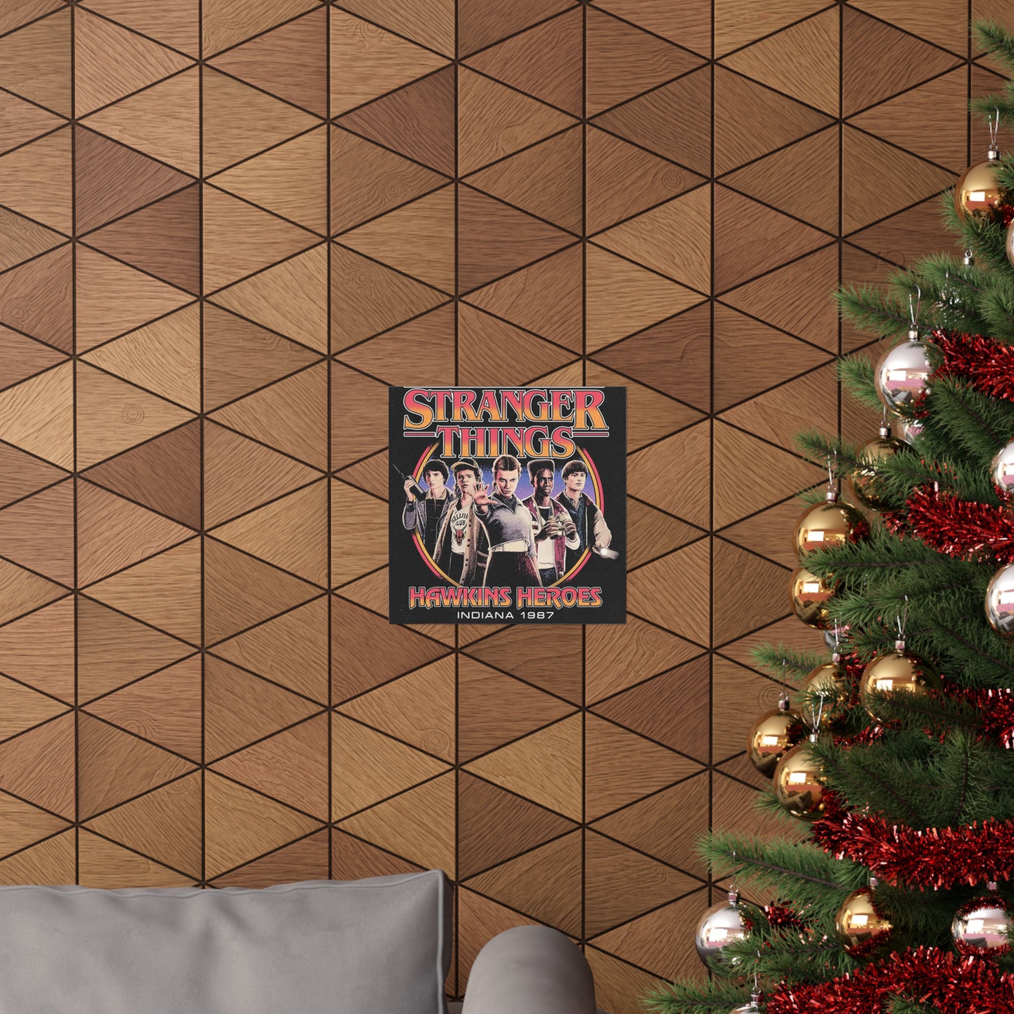 Stranger Things 'Hawkins Heroes' Matte Poster – Wall Art