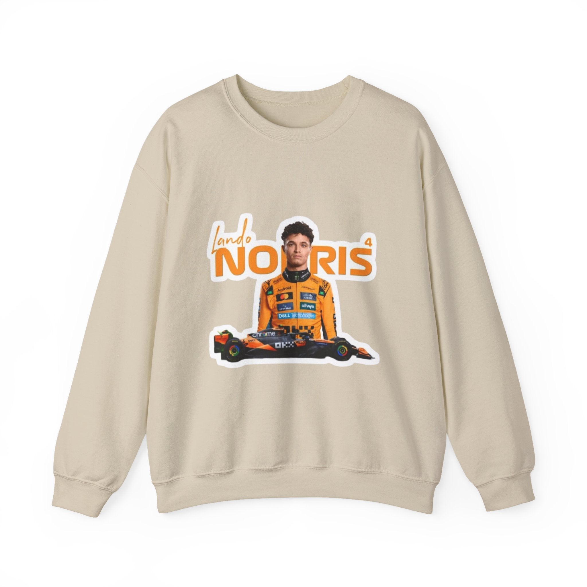 Crewneck Sweatshirt — Lando Norris Racing Portrait Graphic
