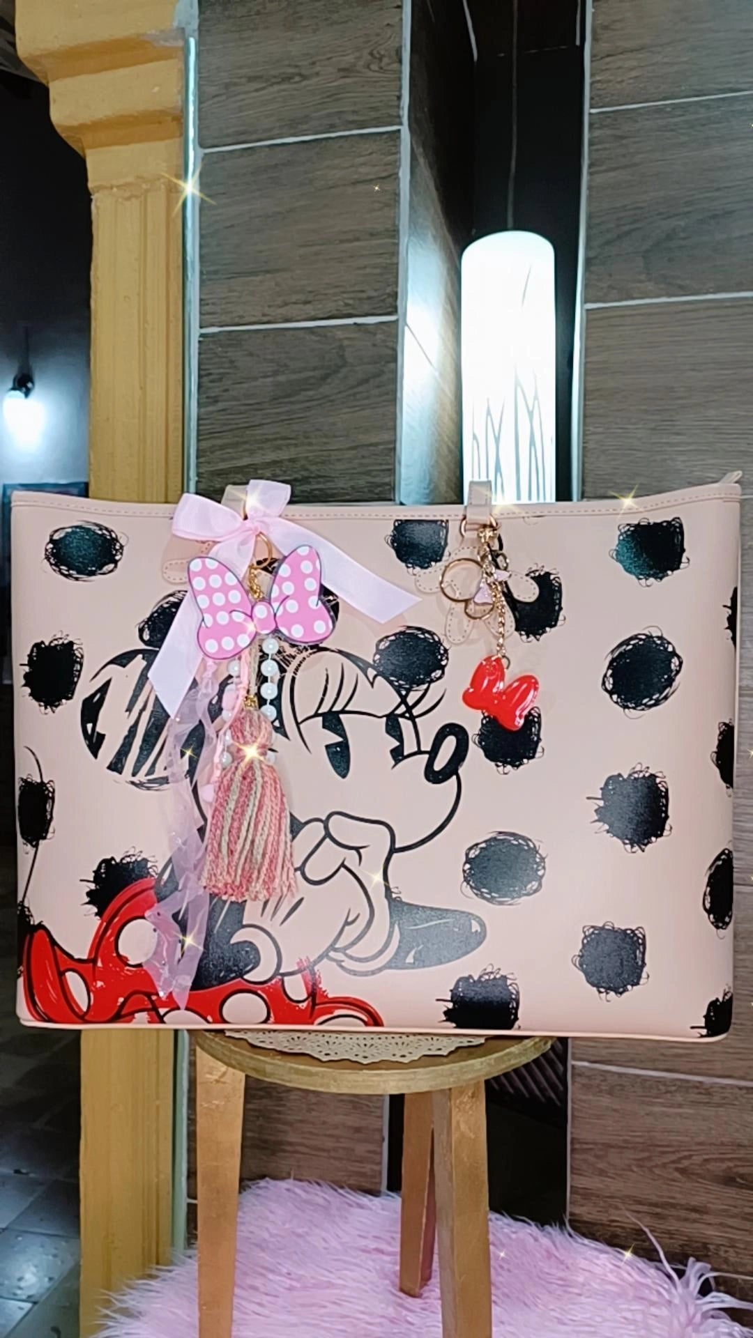 Tote minnie rosa